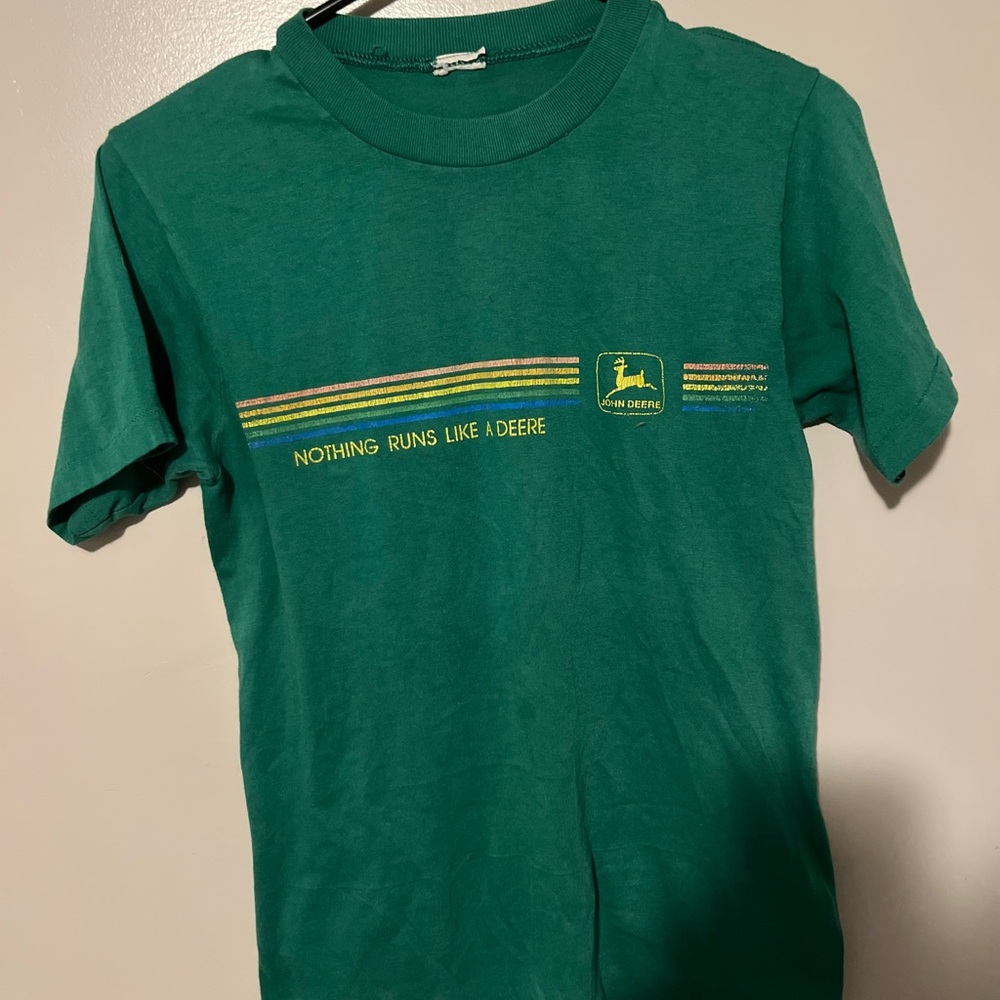 80’s vintage John Deere Green Short Sleeve Tee with Logo